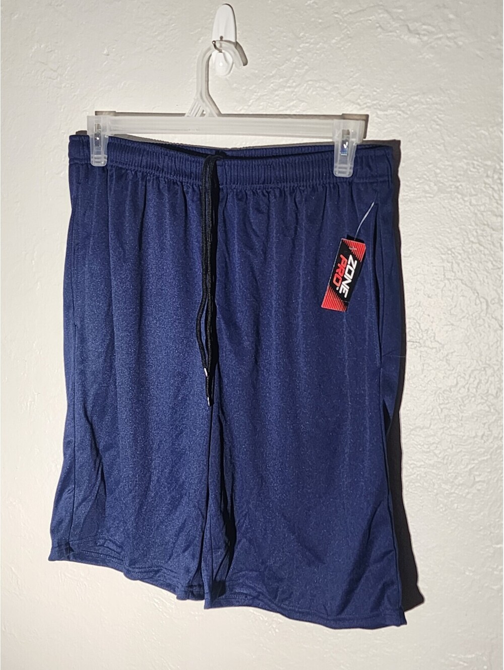 Zone Pro Active Basketball Short Blue Drawstring Adjustable With Pockets Size XL